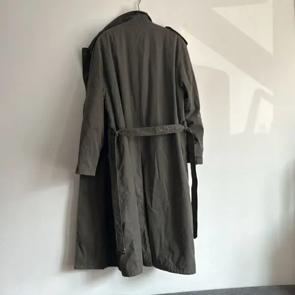 Vintage Giorgio Armani Long Trench Coat Size 44